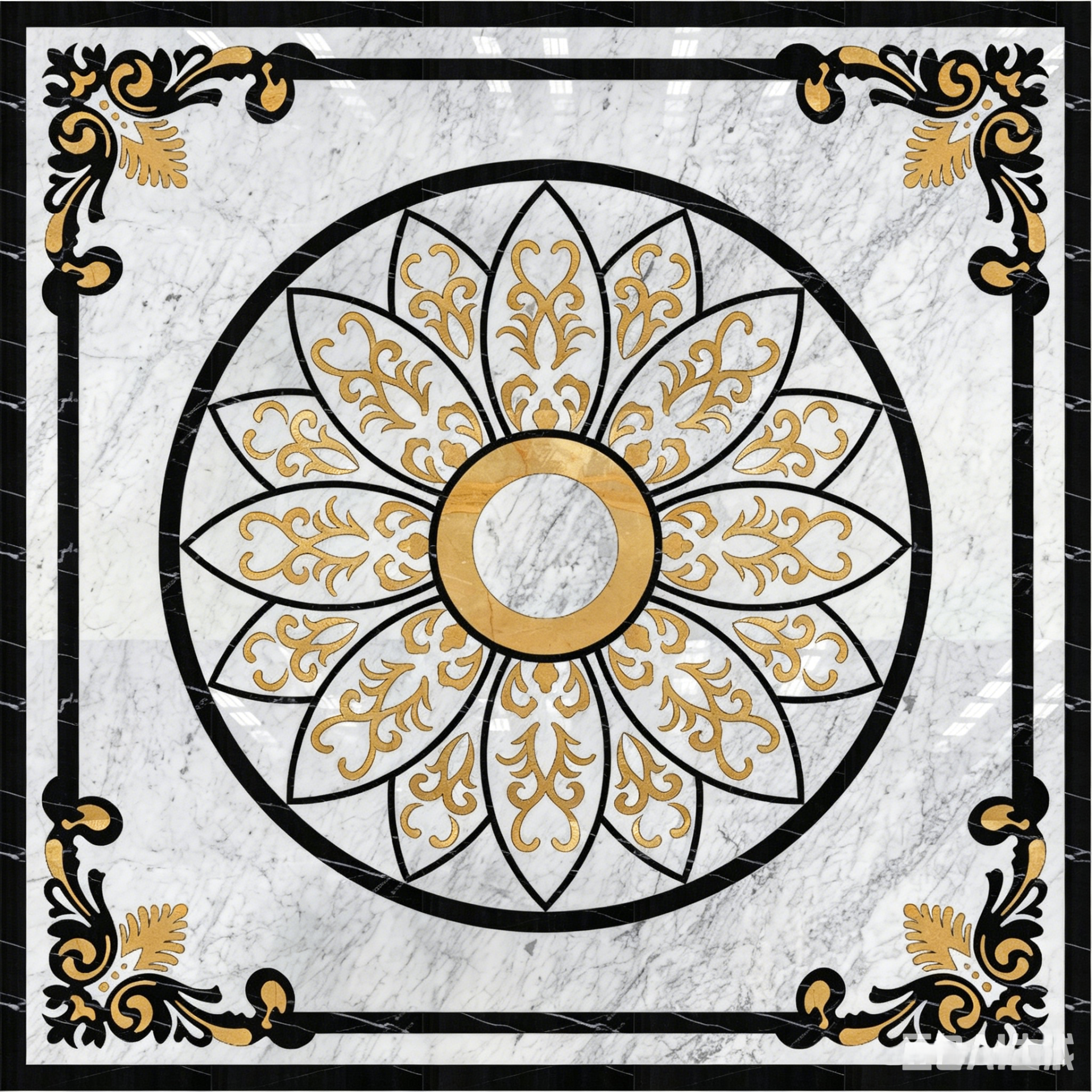 Waterjet Medallion — Waterjet Slot 4